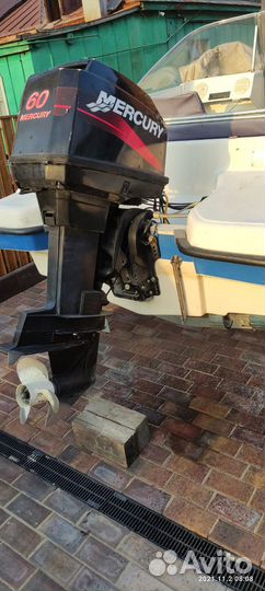 Wyatboat 3(DC) open + Mercury 60 (2 тактный микс)