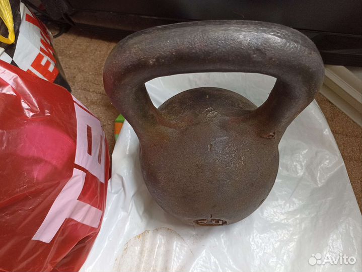 Гиря 24кг обмен на 16кг