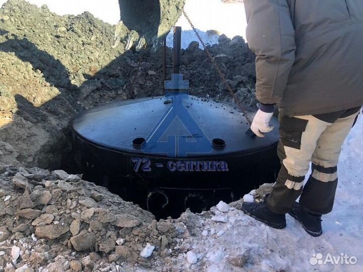 Септик из колец / Монтаж септика под ключ