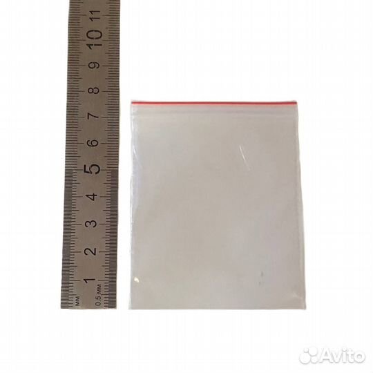 100 шт Пакет с замком zip-lock 6x8 см
