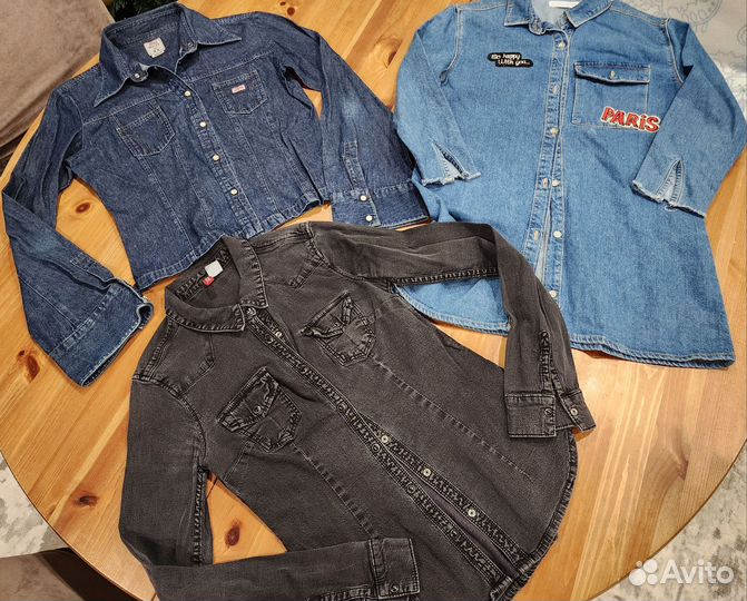 Рубашки джинс #1456