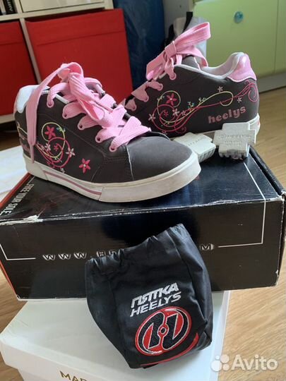 Кроссовки на роликах heelys 36,5