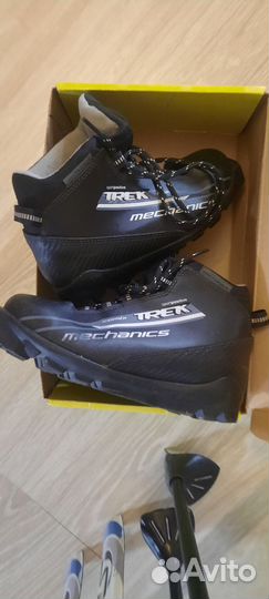 Лыжи+палки+ботинки детские