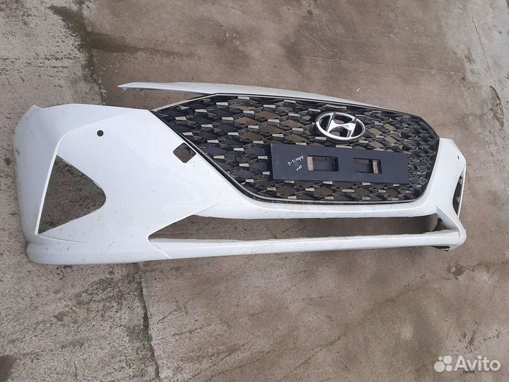 Бампер передний рестайлинг Hyundai Solaris 2