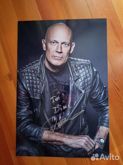 Автограф гитариста Accept Wolf Hoffmann