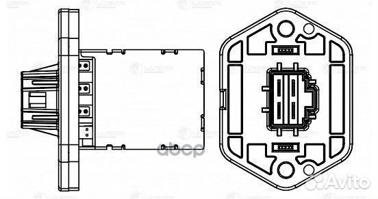 Резистор э/вент. отоп. для а/м KIA Rio II (05)