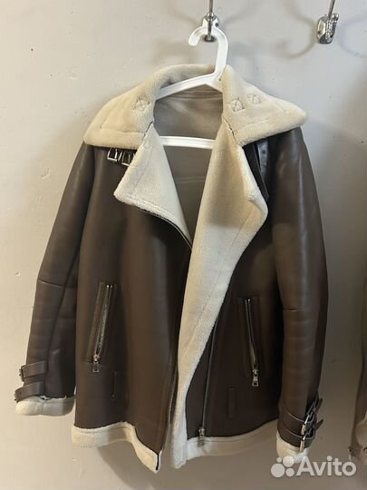 Дубленка авиатор женская