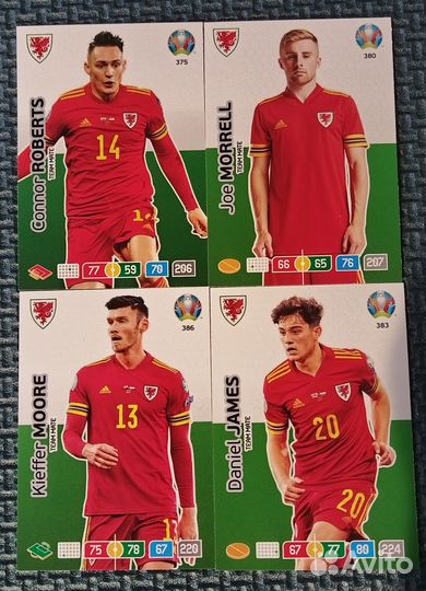 Карточки Adrenalyn XL panini euro 2020