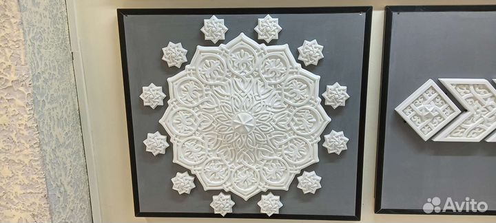 Орнаменты из прочного, натурального гипса