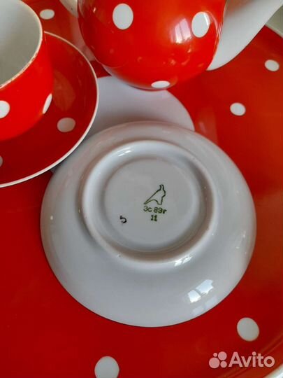 Сервиз чайный дулево винтаж фарфор