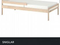 Кровать подростковая с матрасом IKEA sniglar