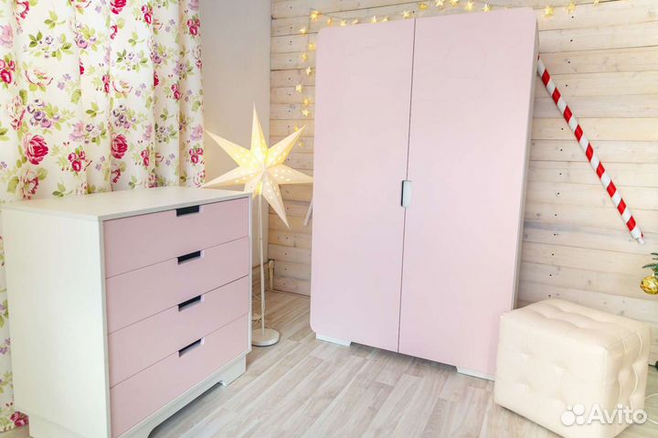 Шкаф белый / цветной в детскую. Доставка