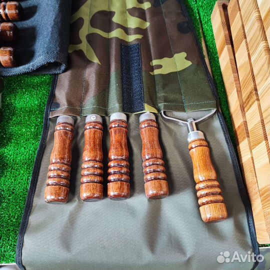 Набор шампуров в чехле, подарки мужчинам