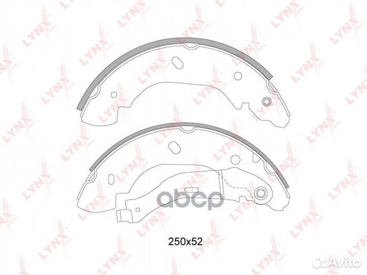 Колодки тормозные задние BS3002 lynxauto