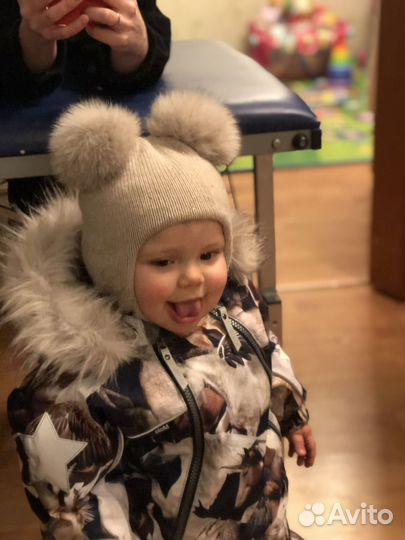 Шапка шлем Chobi с кашемиром