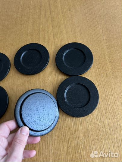 Подставки под кружки чашки деревянные 6 шт