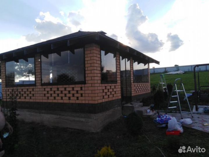 Мягкие окна для кафе летней веранды беседки