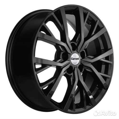 Диски Carwel Тур 1806 (Haval F7- F7x) 7,0x18 5x114,3 ET:40 64.1 BL (черный глянцевый)