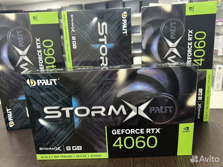 Видеокарта Palit rtx4060 StormX 8gb gddr6 новая