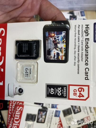 Карта памяти MicroSD 64gb SanDisk high endurance