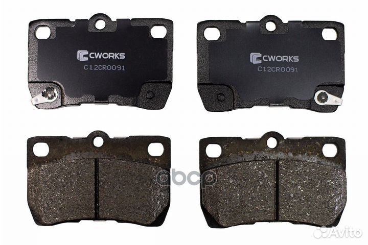 Колодки задние cworks C12CR0091 C12CR0091 cworks