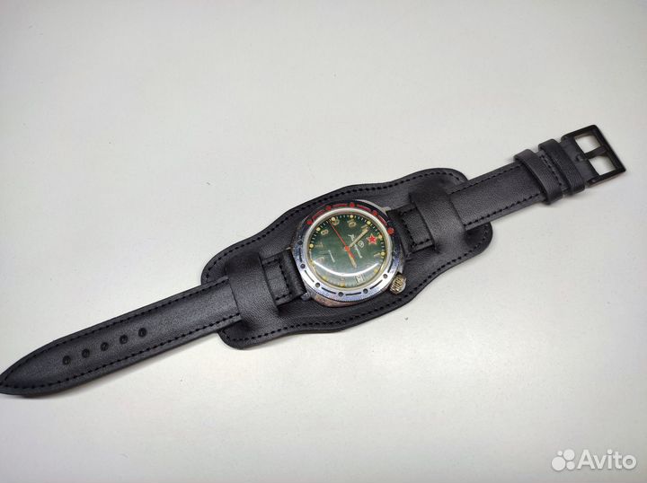 Ремешок напульсник под Восток командирские 18 мм