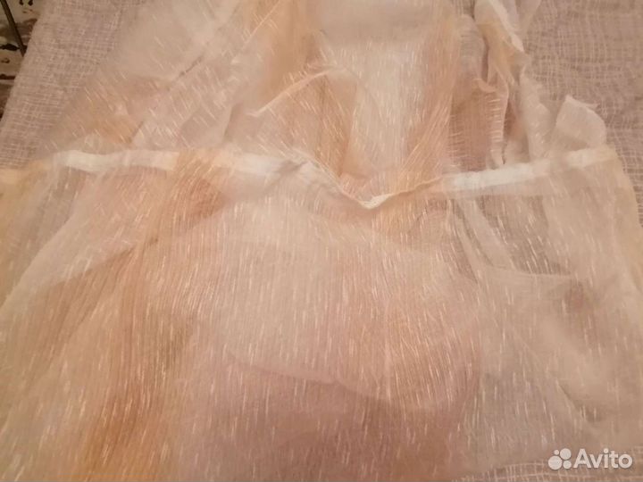 Комплект шторы и тюль (тюль 6 м, портьеры 3 м)