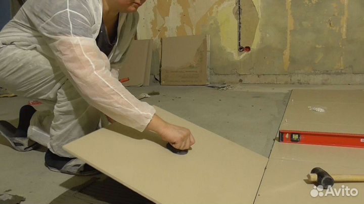 Ремонт ванной, туалета под ключ. Укладка плитки