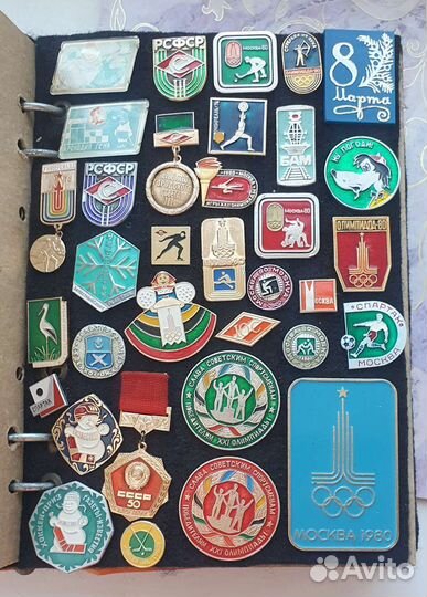 Альбом+значки СССР