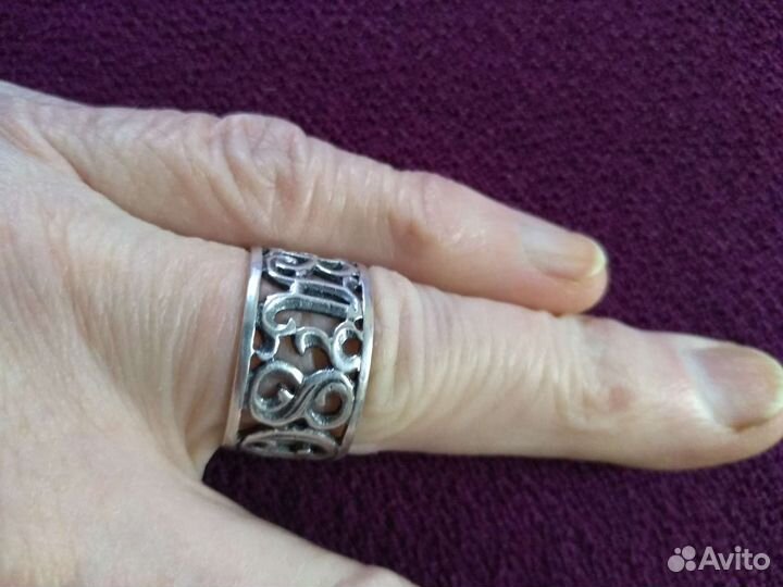 Винтажное серебряное кольцо Москва 80