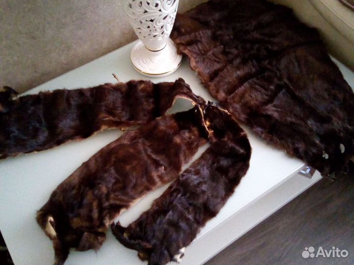 Мех норки шкурки, чулки 3 шт и просто шкурки