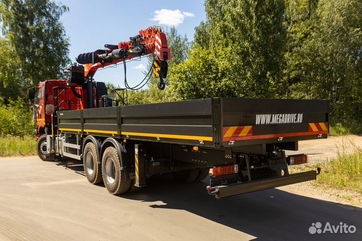 Бортовой грузовик FAW 3250 с КМУ Sunhunk, 2024