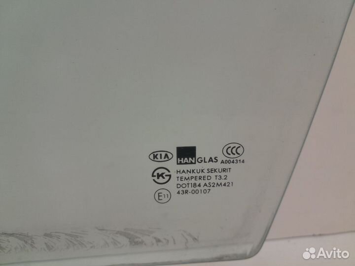 Стекло двери передней левой Kia Spectra 2001-2011