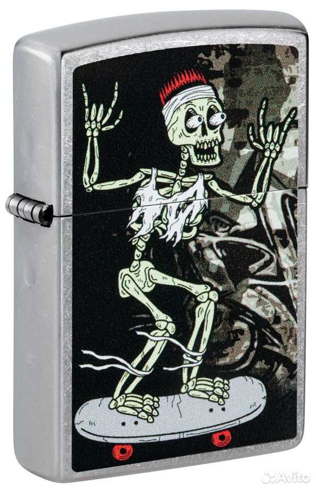 Зажигалка Zippo - Skateboard Skull