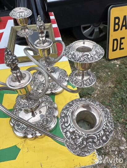 Антик. Винтаж. Подсвечник 2 штуки винтажный