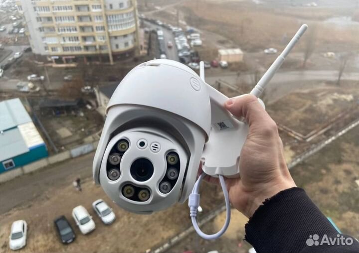 Комплект видеонаблюдения wifi+ карта 64 гб