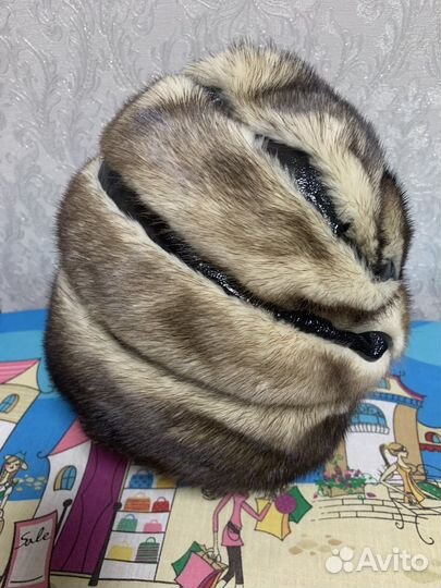 Шапка норковая женская