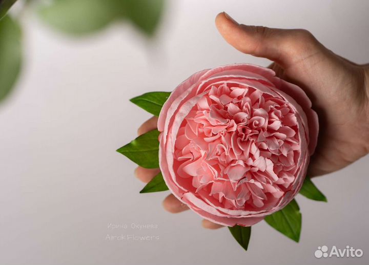 Брошь Пион большой