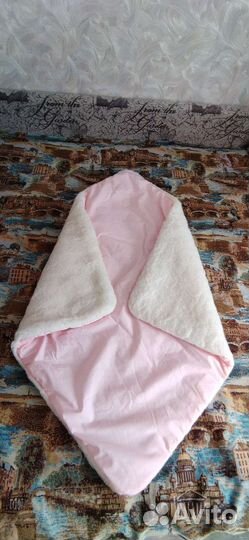 Конверт зимний на выписку для девочки