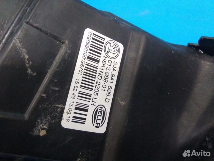 Фара противотуманная левая Skoda Octavia (A7) 2013