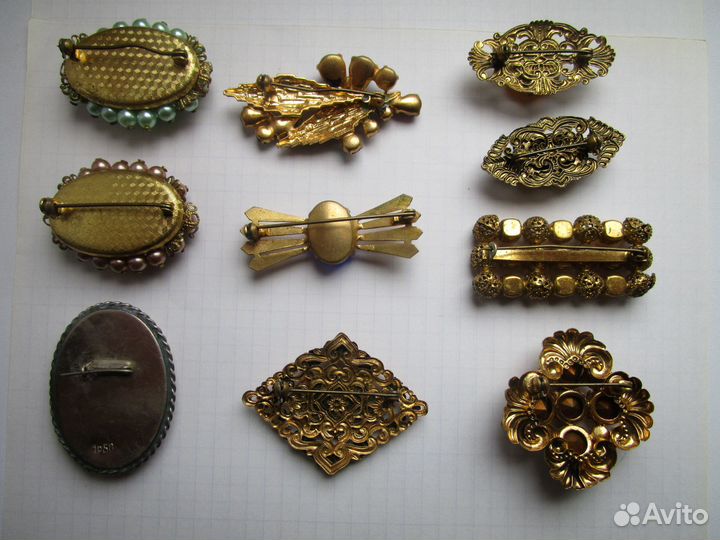 Винтажная брошь времен СССР 60-80гг