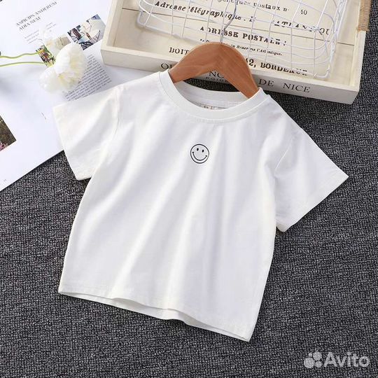 Футболка детская белая и Жёлтая новая
