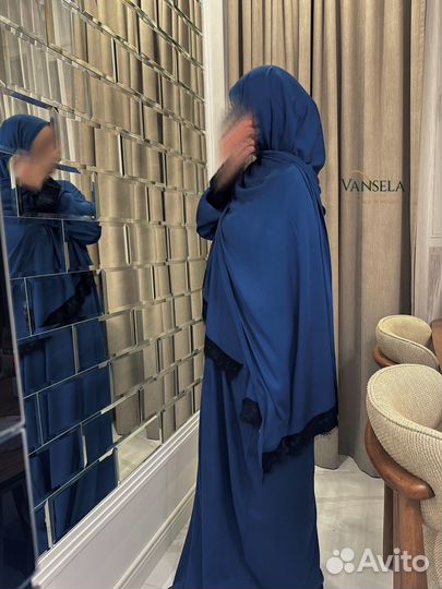 Платье с шарфом намазник