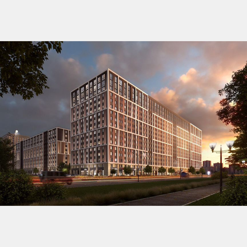 2-к. апартаменты, 62,7 м², 9/14 эт.