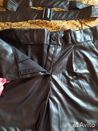 Шорты кожаные