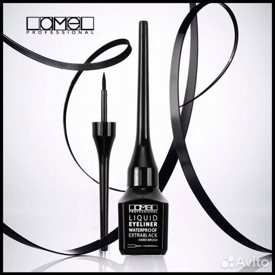 Подводка для глаз твердая кисть Lamel Ламель