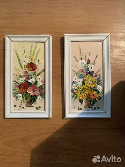 Картина масло, картон