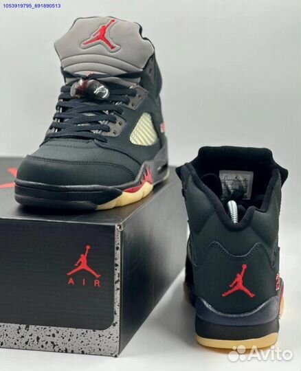 Кроссовки Nike air Jordan 5 gore tex off noir