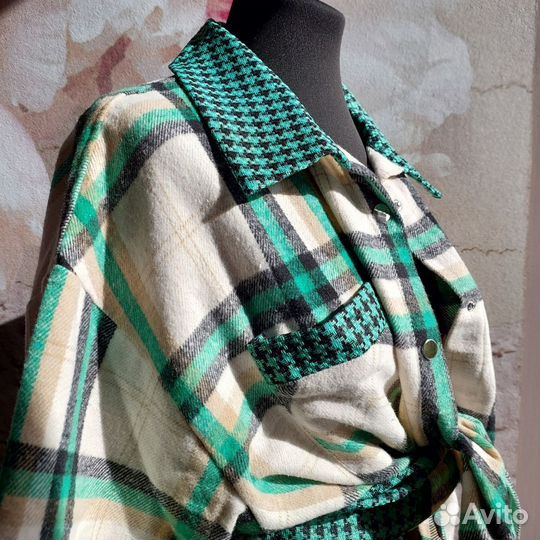 Рубашка байка+фабричное плетение