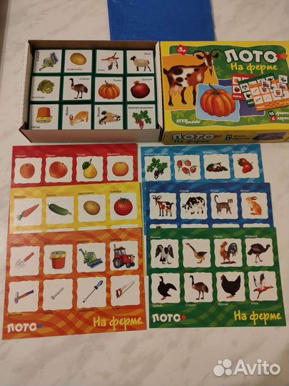 Детские книги, лото, книга пазл